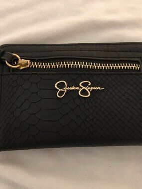 Jessica Simpson Flap CC & Card Case, Meteorite Python